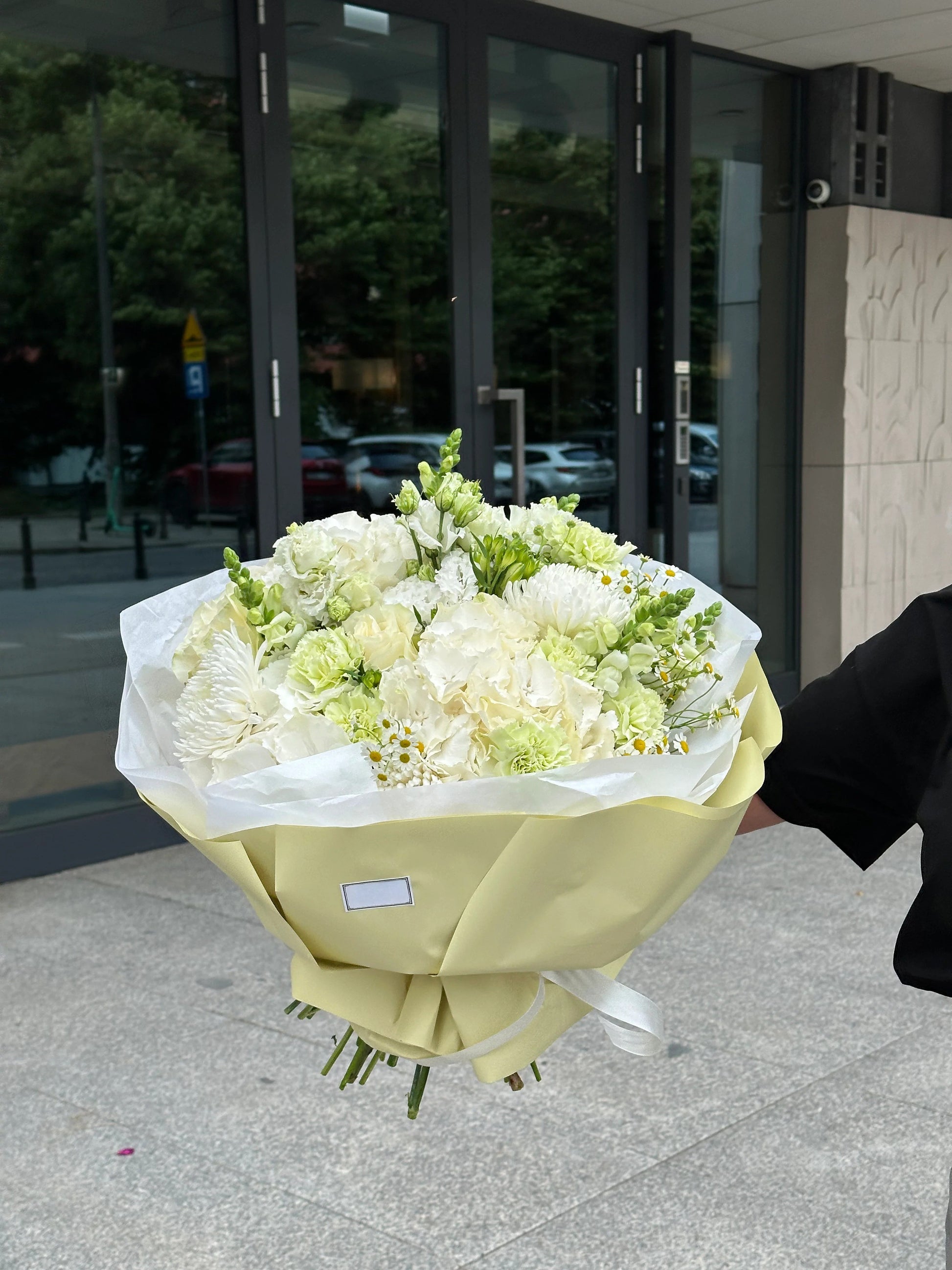 White Roses, Hydrangea & Chrysanthemum – Cream Fantasy Bouquet | Bambi