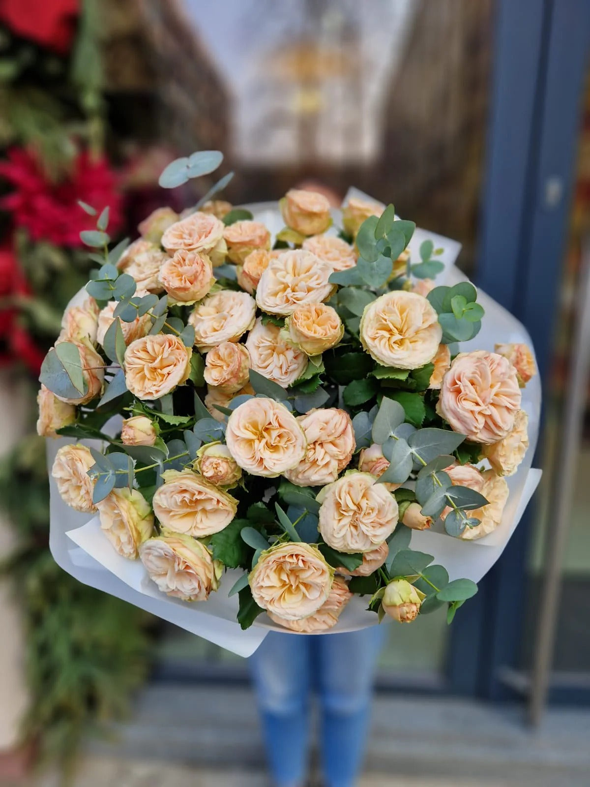 Pastel Branch Roses – Elegant Bouquet for Her | Bambi