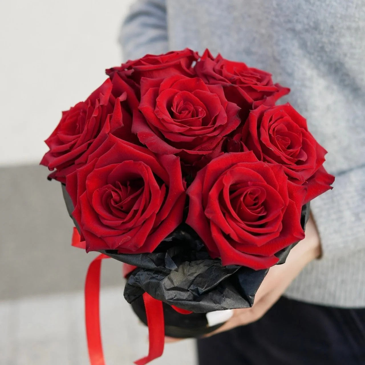 Rouge - Box Luxury Red Roses - Bambi