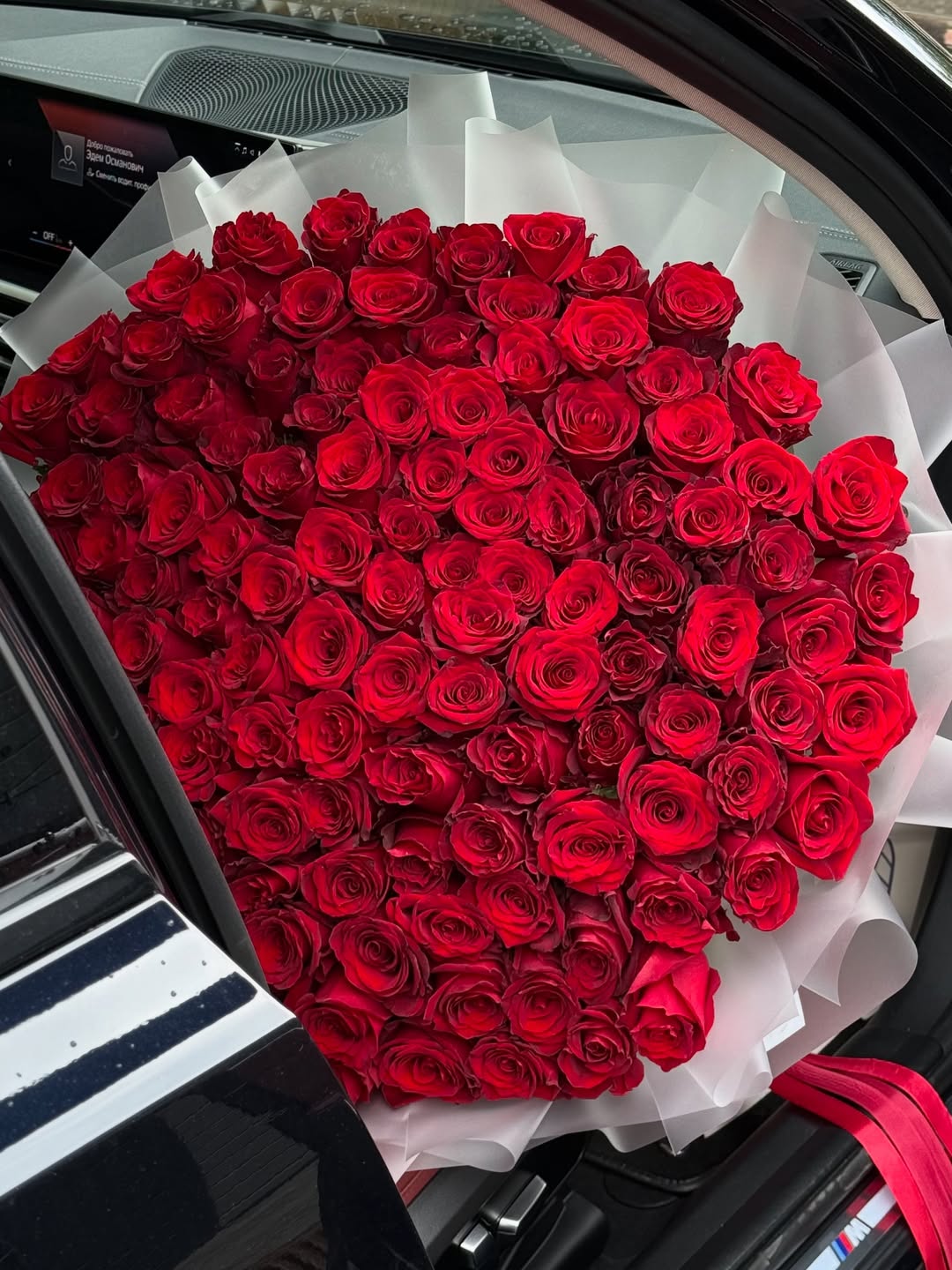 Rose - 200 Luxury Red Roses - Bambi