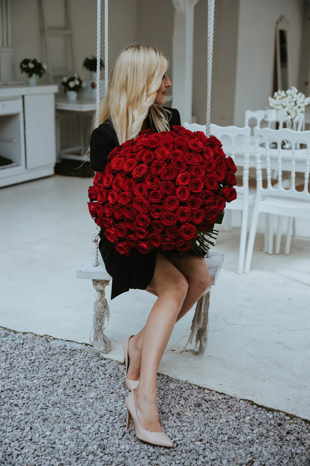 150 Red Roses Bouquet Dubai – Premium Luxury Flowers, Same Day Delivery | Bambi.ae - Bambi