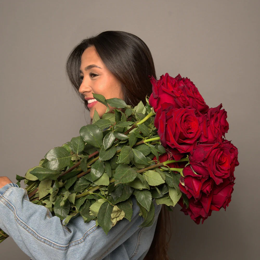 20 Red Roses Bouquet Dubai – Romantic Dome Arrangement, Same Day Delivery | Bambi.ae - Bambi