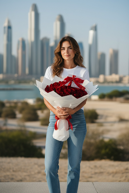 51 Red Roses Bouquet