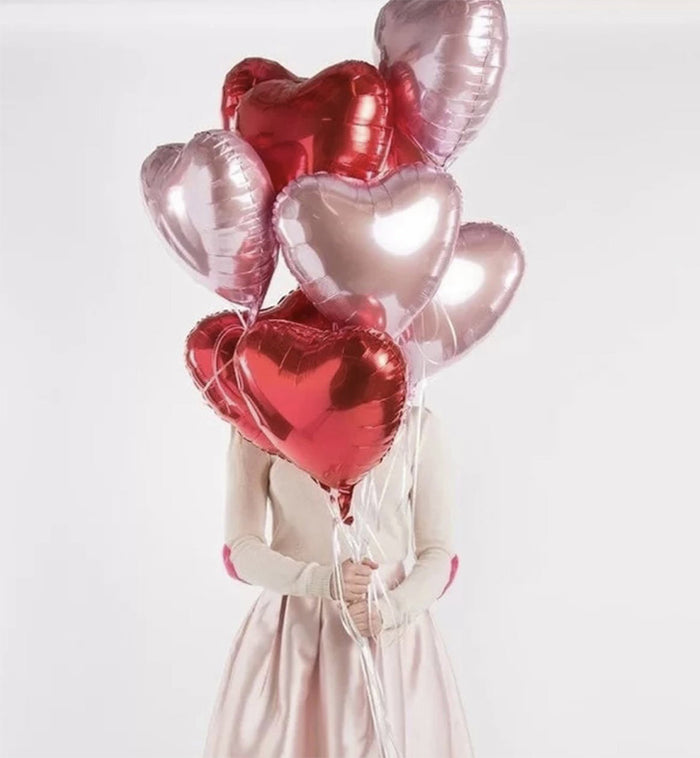 Helium Heart Balloons – 8 pcs | Bambi Dubai - Bambi