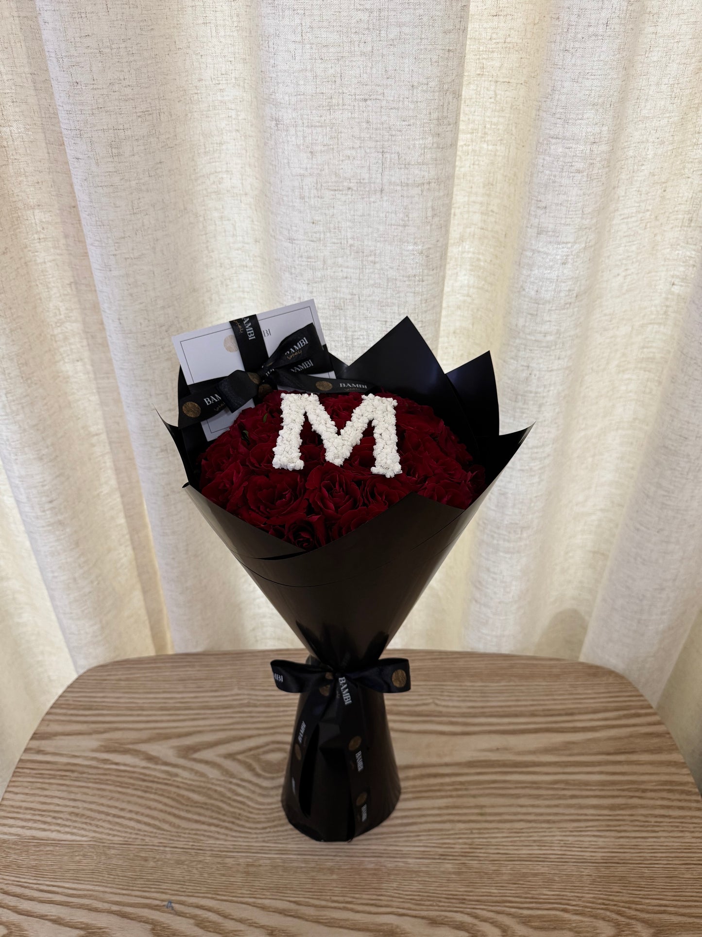 30 Red Roses with Custom Initial
