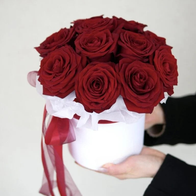 Scarlet - Box Luxury Red Roses - Bambi