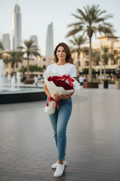 51 Red Roses Bouquet