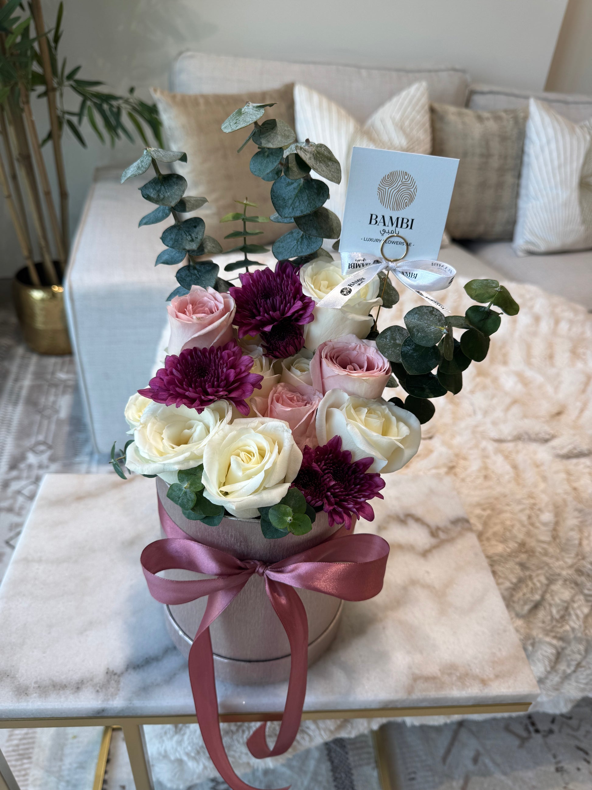 Fleuris Premium - Mixed Rose and Carnations Box - Bambi
