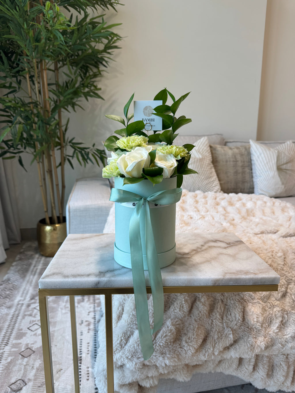 Opale Premium - Mixed Rose and Carnation Box - Bambi