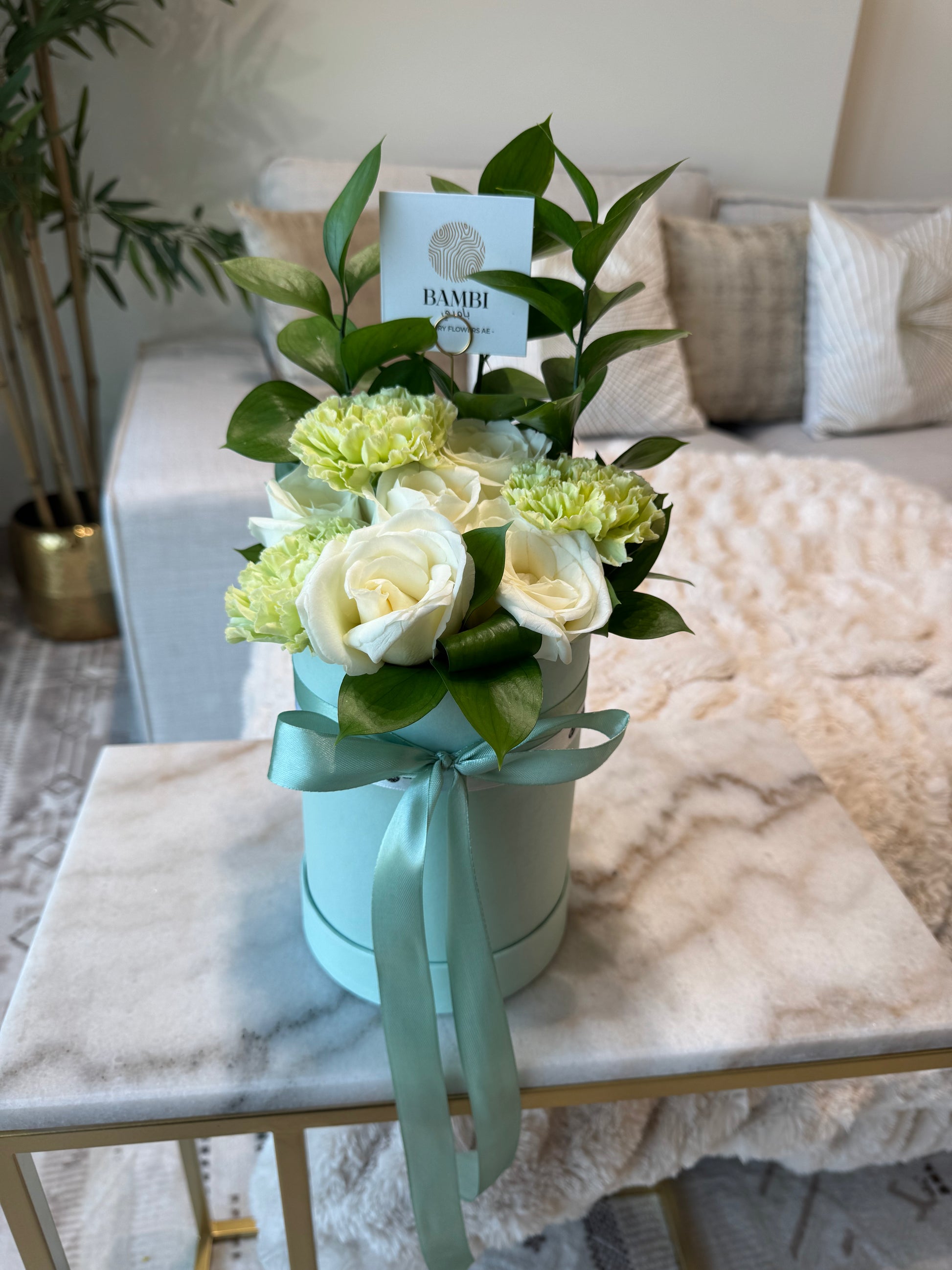 Opale Premium - Mixed Rose and Carnation Box - Bambi