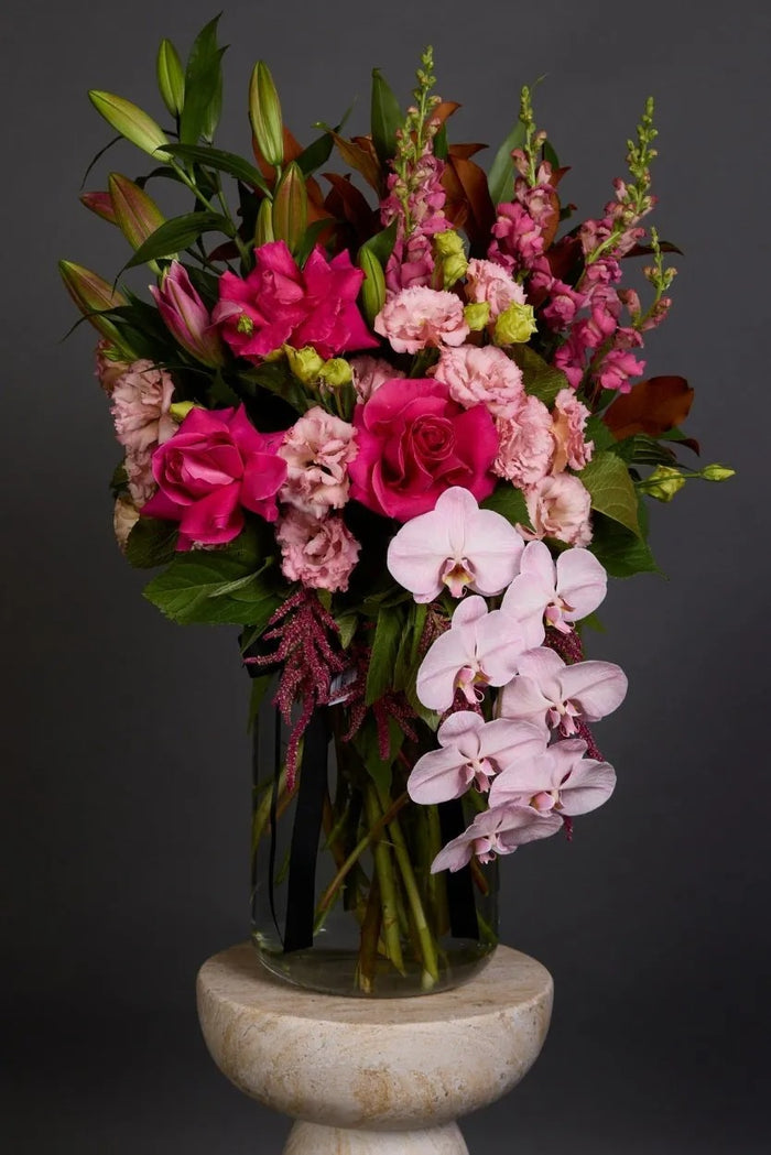 Pink Orchid Hand-Tied Bouquet Dubai by Bambi - Bambi