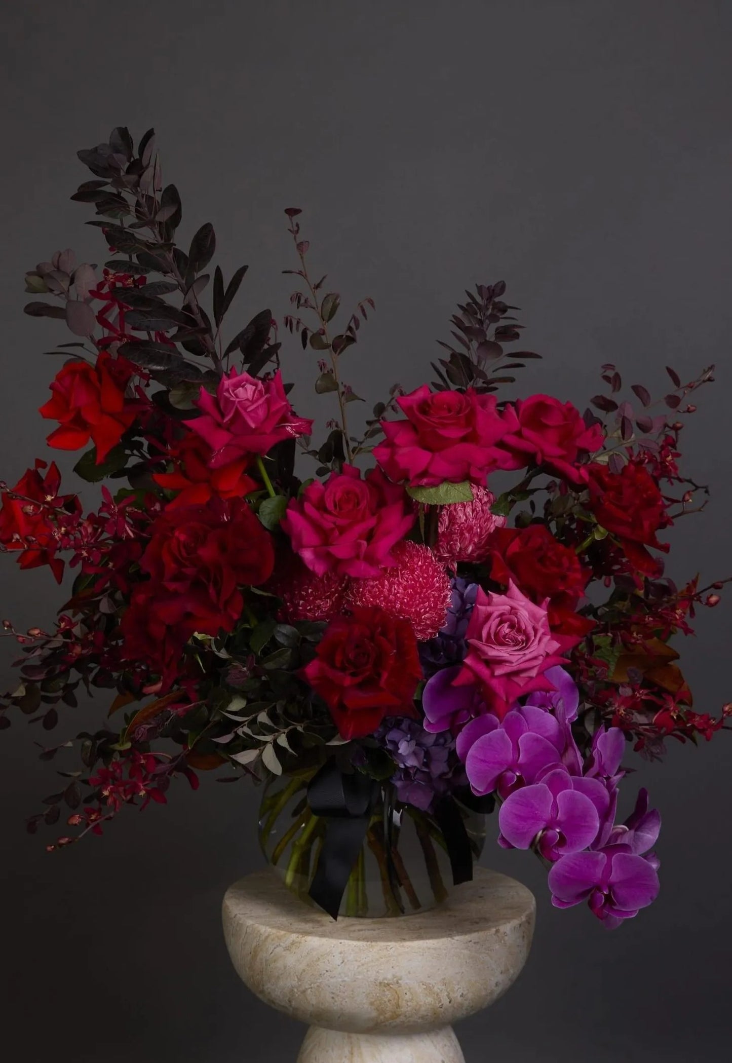 Roses Disbuds and Orchid Bouquet Dubai by Bambi - Bambi