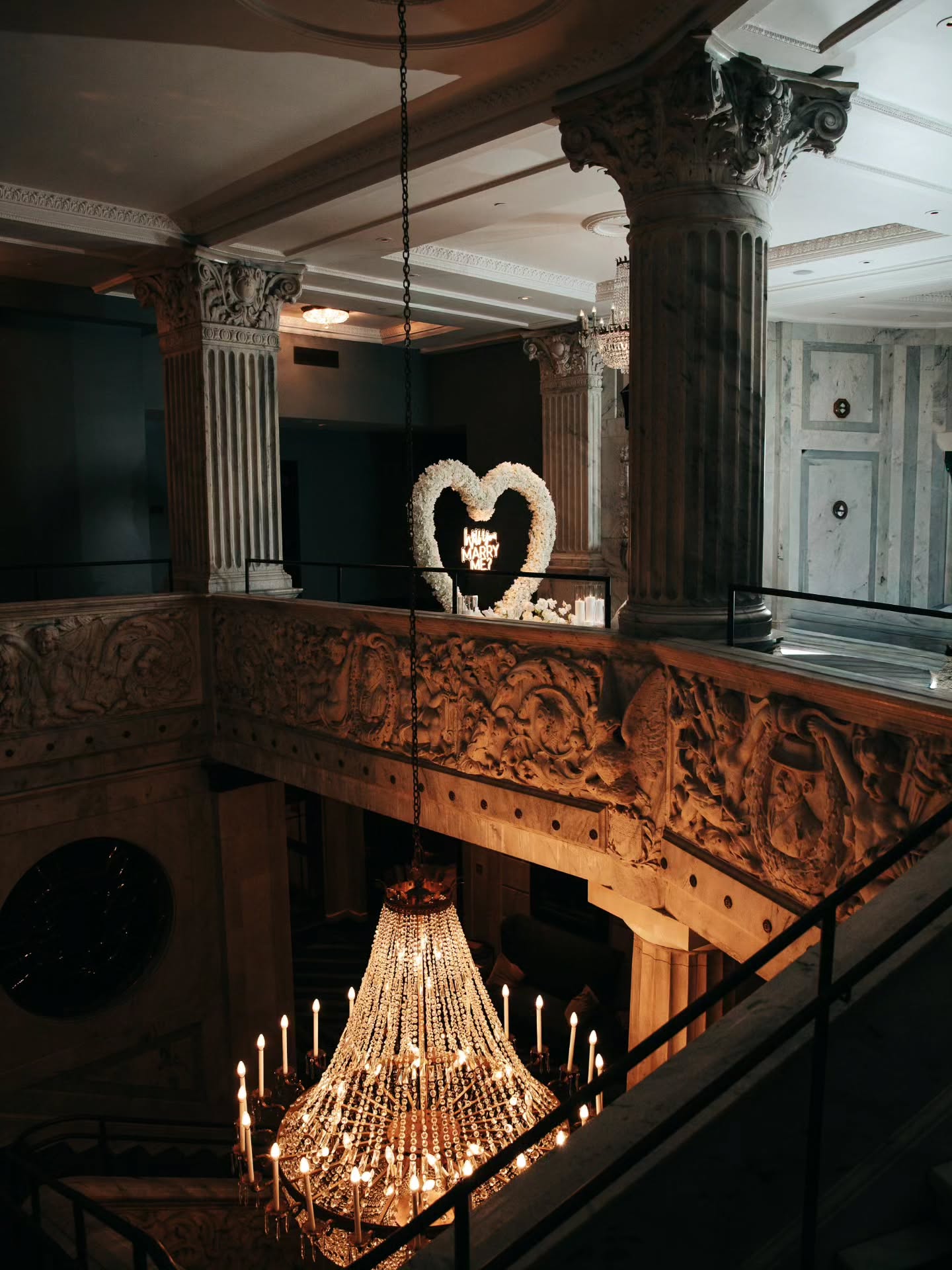 Will you Marry Me? White Roses Proposal