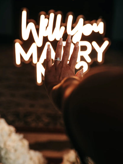 Will you Marry Me? White Roses Proposal