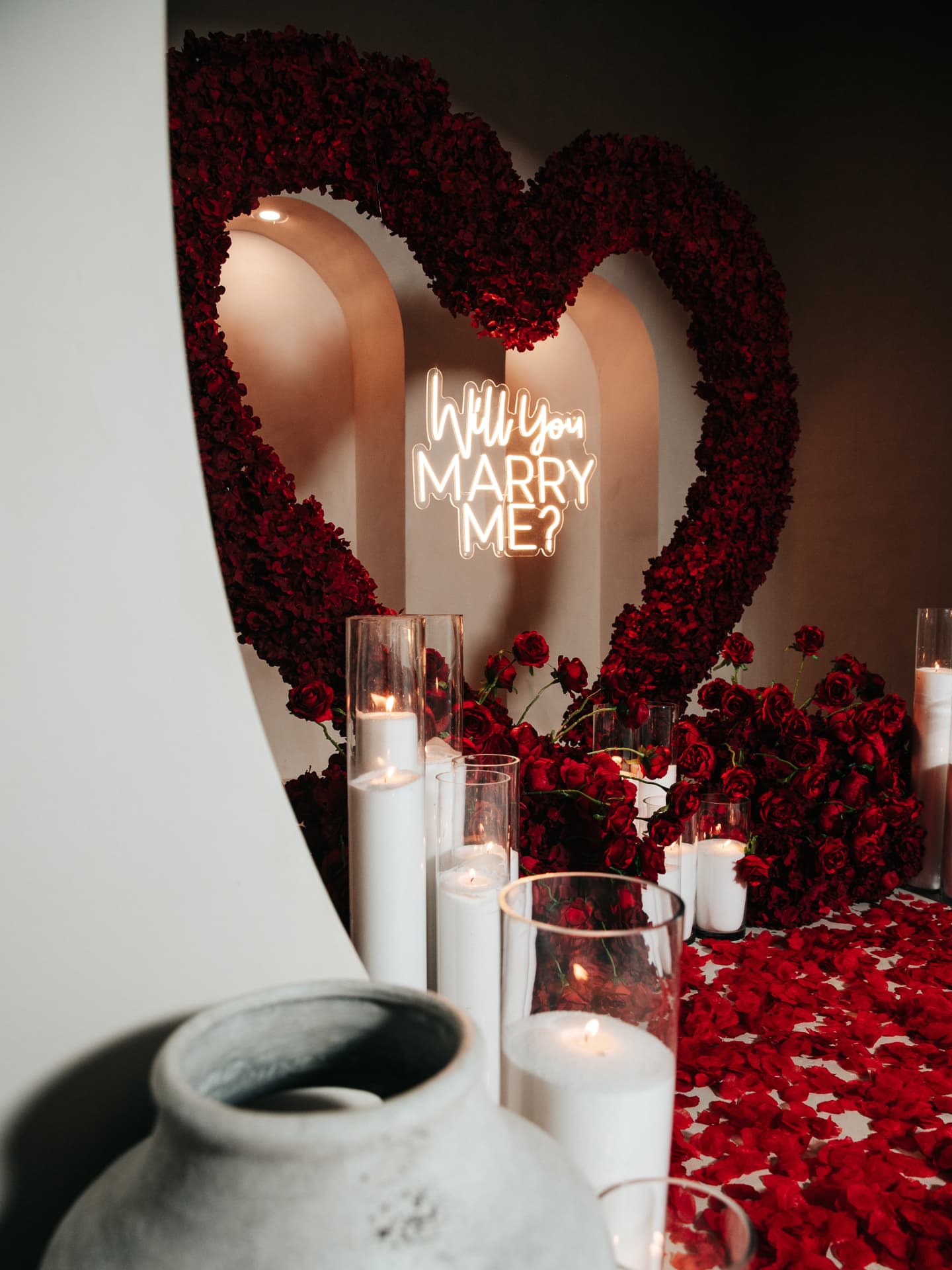 Will you Marry Me? Red Roses Proposal