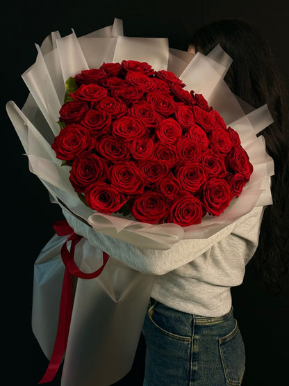 51 PREMIUM Red Roses Bouquet