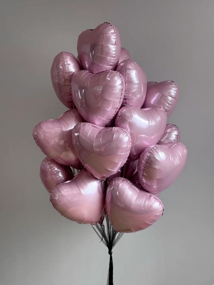 Helium Heart Balloons Dubai – 18 pcs Romantic Balloons | Bambi - Bambi