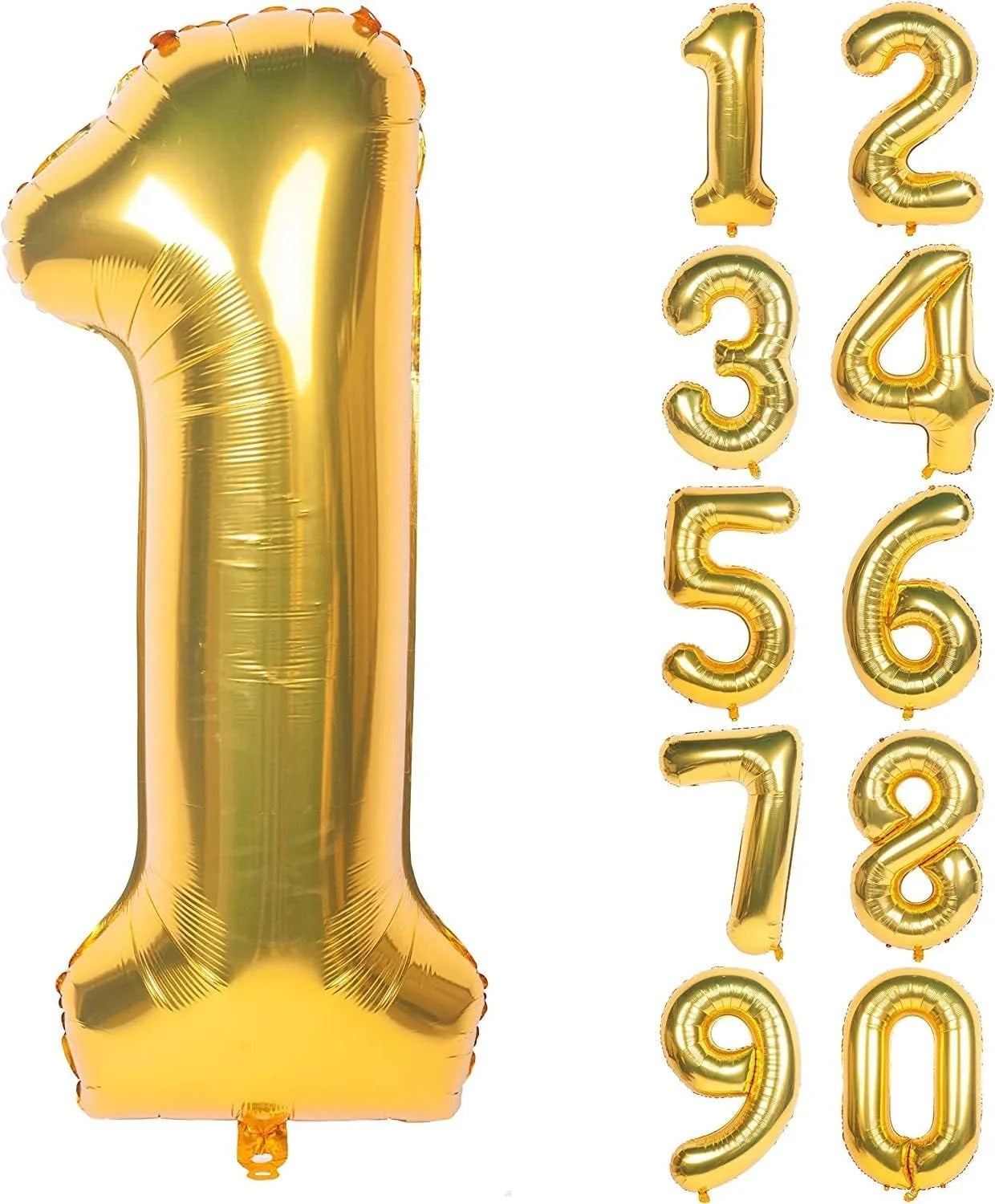 Gold Number 1 Helium Foil Balloon 32" | Bambi Dubai