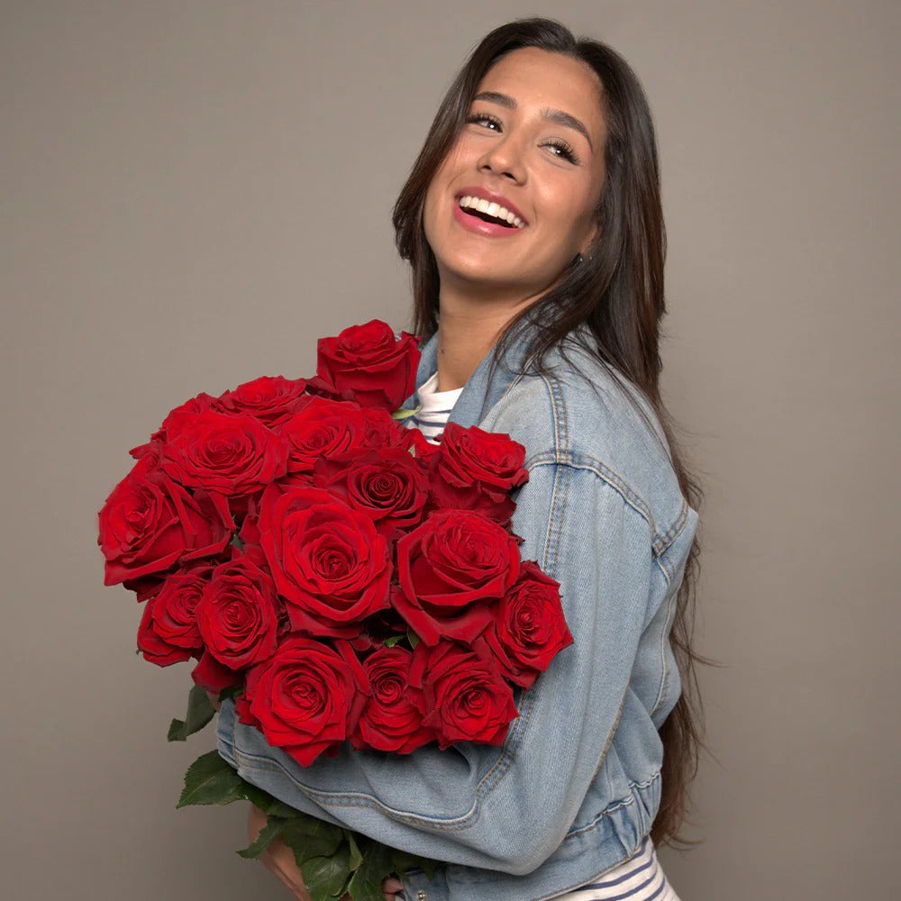 20 Red Roses Dubai – Romantic Dome Bouquet, Same Day Flower Delivery | Bambi