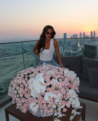 Luxury Spray Rose & Orchid Basket | Bambi