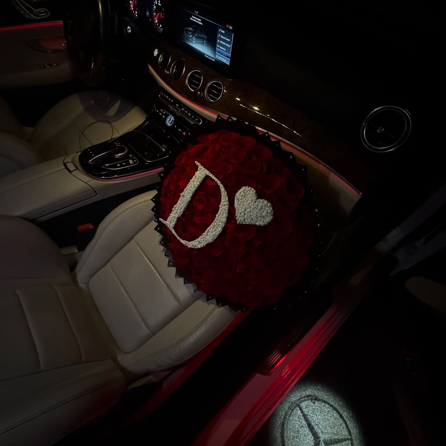 75 Red Roses with Custom Initial