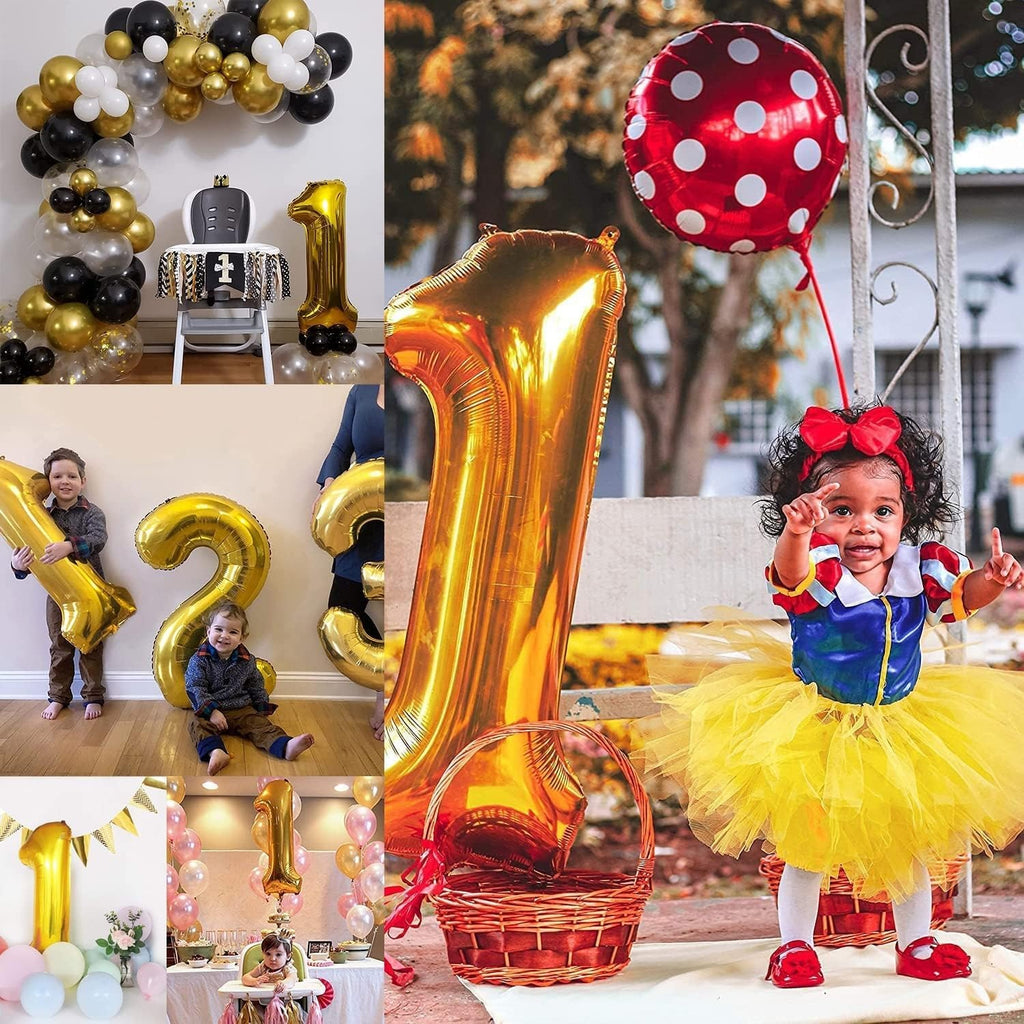 Gold Number 1 Helium Foil Balloon 32" | Bambi Dubai