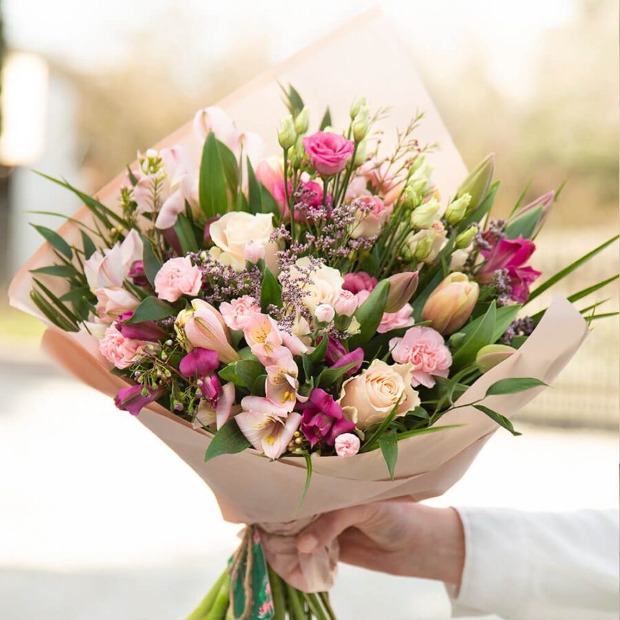 Seasonal Flowers Bouquet – Hand-Tied Fresh Mix | Bambi