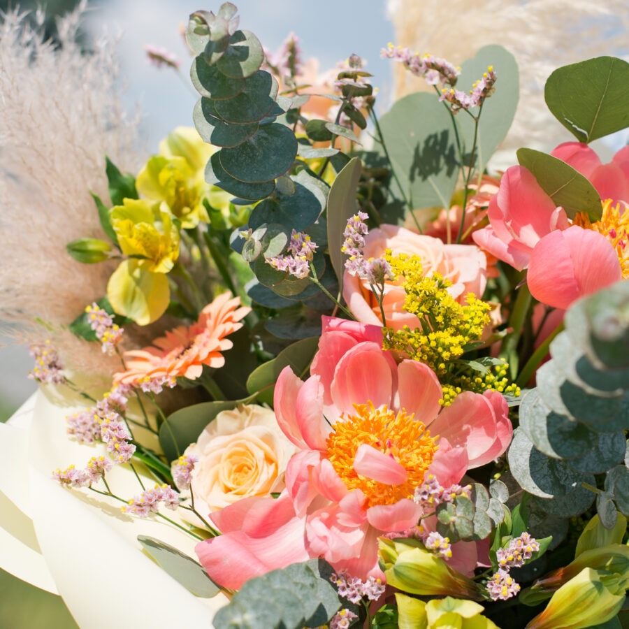 Coral Bouquet – Vibrant Summer Florals | Bambi