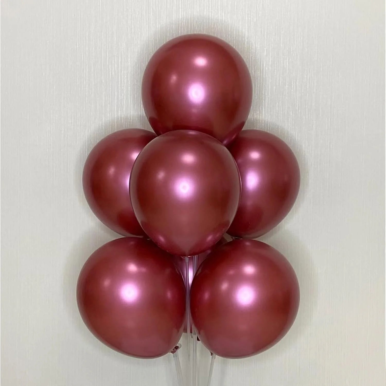 Helium Balloons Dubai – Metallic Red Chrome Party Balloons 40 pcs | Bambi