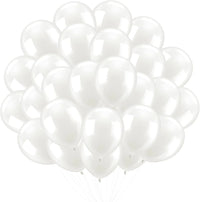 Helium Balloons Dubai – Classic White Party Balloons 40 pcs | Bambi - Bambi
