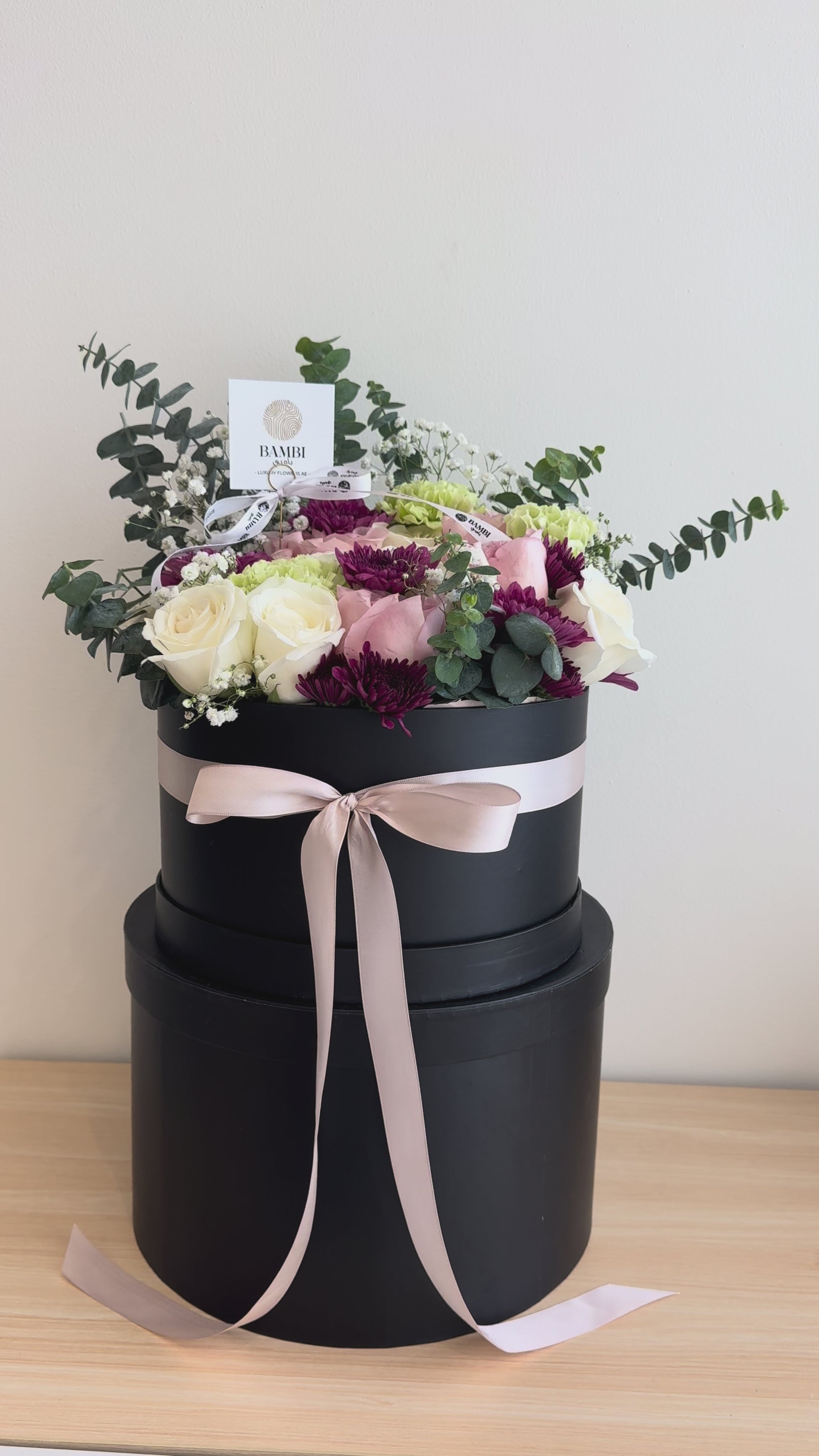 Chiara - Luxury Mix Box Roses and Carnations - Bambi